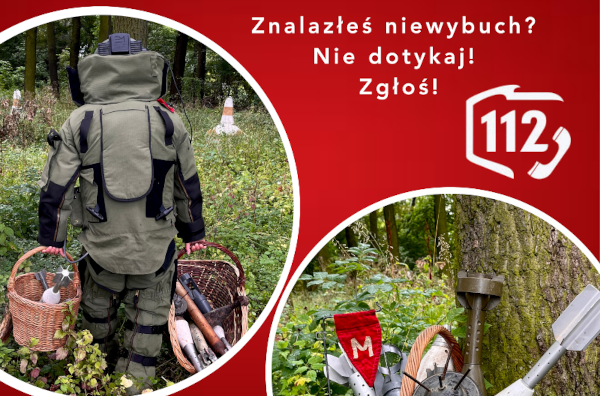 Znalazłeś niewybuch, zachowaj spokój, nie dotykaj go ani nie próbuj przenosić